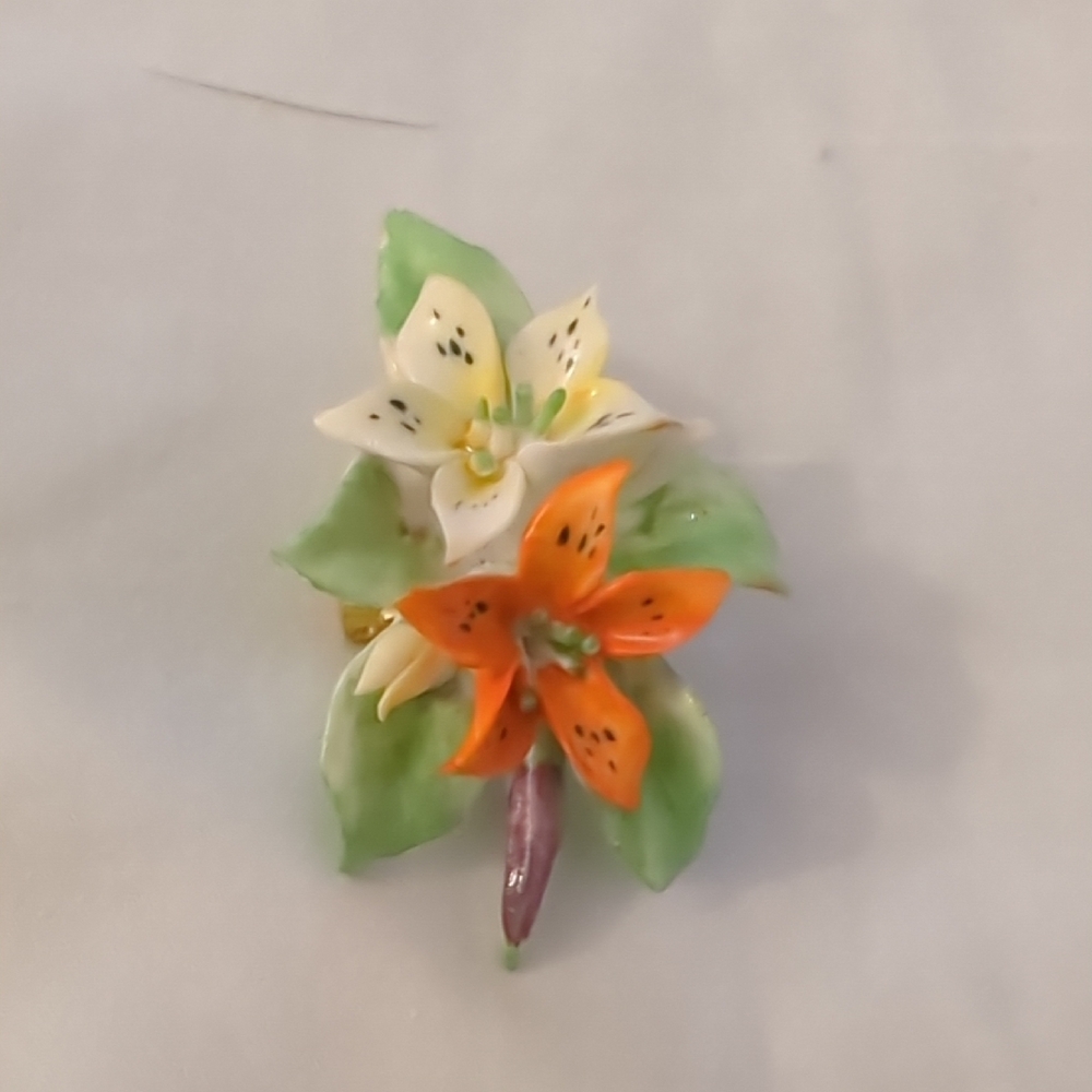 Royal Adderley Floral Brooch